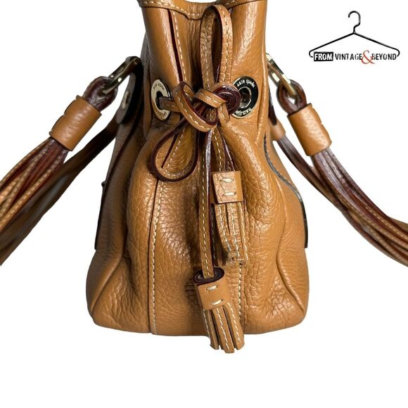 Kate Spade Cognac Pebbled Leather Satchel - Picture 10 of 16